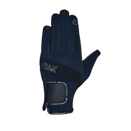 AK Embossed Champion Grip Horse Riding Gloves along the Touch Feature (Navy, L)