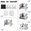 2 Pcs Foldable Stove,Portable Camping Stove for Outdoor Cooking, Lightweight