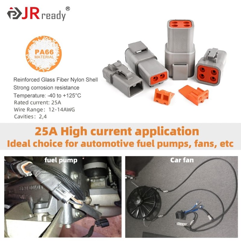 JRready ST6251 Deutsch DTP Connector Kit Size 12 Waterproof 25