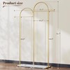 Raybee 76.7" H Gold Clothing Rack for Small Space, Modern