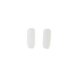 ralhaywi Eyeglass Push in Nose Pads，Eyewear Relacement Temple Tips Ear Socks for Eyeglass Frames(White)