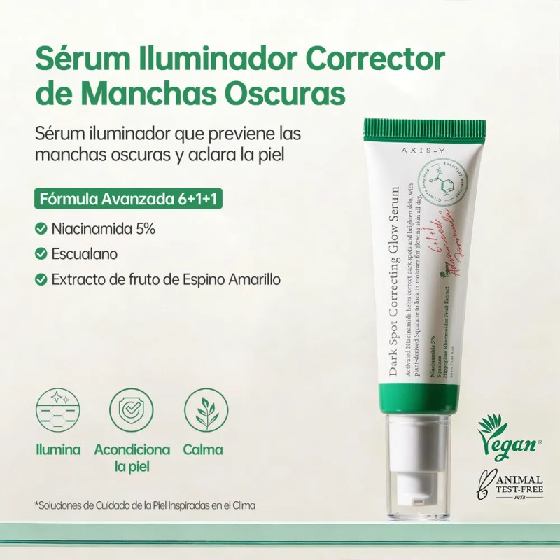 Axis-y Sérum Glow Antimanchas Niacinamida 5% Hidratante 50ml