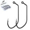 FishTrip 60 Degree Jig Hooks, Long Shank Aberdeen Hooks for