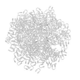 OSALADI 300pcs U Shaped Jewelry Wire Protectors Copper End Caps for DIY Jewelry Making Secure Thread Guards for Necklaces Bracelets Earrings and Crafting Projects