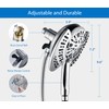 INAVAMZ 2-in-1 Shower Head with Handheld Combo: 2.5GPM Rainfall Shower