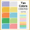 Pack of 1000 Index Cards, A8 Lined Flashcards with Kraft