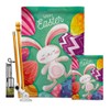 Ornament Collection Easter Garden House Flag Kit Springtime Happy Bunny