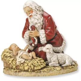 BillyTheTree Gift Items 8.75In Kneeling Santa Figurine