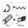 BB Hapeayou Fishing Lanyard (10Pcs) Retractable Safety Coiled Tether with