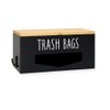 JA & Co.LLC Trash Bag Dispenser Bamboo – Wall or