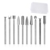 10 Pcs Wood Carving Drill Bits Set Compatible with Dremel