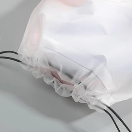 Shoe Bag, 6 PCS Travel Transparent Shoe Storage Bags, Water Resistant Shoe Bags for Travelling, Suitcase Organizer Bags, Large Portable Clear Shoes Pouch Organizer with Drawstring Rope