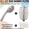 6 Function Luxury Handheld Shower Head - Adjustable High Pressure