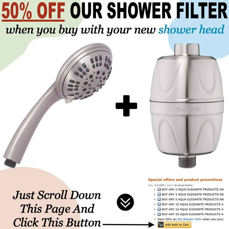 6 Function Luxury Handheld Shower Head - Adjustable High Pressure