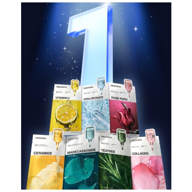 MEDIHEAL Essential Mask 24ml*10ea, Type:Madecassoside