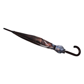 Rivers Edge Products 45-Inch Large Umbrella, UV Coated Windproof Umbrella, Classic Stick Umbrella With Wood Handle, Car, Work, or Golf Umbrella, Travel Umbrella for Hiking or Fishing, Horse