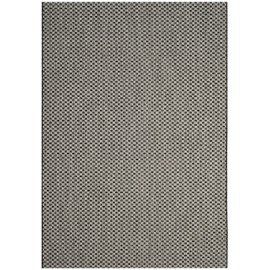 Safavieh Courtyard Collection CY8653 Indoor/ Outdoor Area Rug, 9' x 12', Black / Light Grey