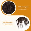 Long Brown Curly Wig for Men Heat Resistant Synthetic Male