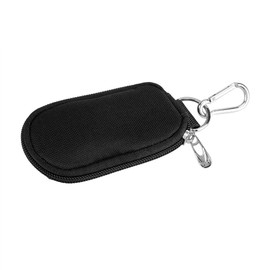 Brrnoo Essential Oil Storage Bag, Portable Key Chain Style, 10 Compartments, 3 ml, Essential Oil Storage Bag (Black), black