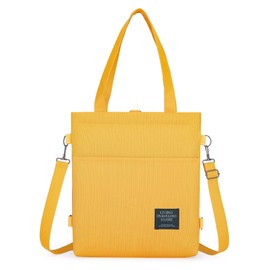 Ruyosn Fabric Bag Women's Canvas Bag Shopper 3 in 1 Handbag Women's Shopper Shoulder Bag with Zip Carry Bag Shoulder Bag Shopping Bag Aesthetic, yellow, Casual