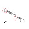 Honda GENUINE HONDA FOOTPEG STEP JOINT PIN FOOT PEG CRF150R