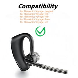Replacement Ear Tip with Foam Covers For Plantronics Voyager 5200 Series / 5200 UC Bluetooth Headsets Ear gels Tips Pieces (6 x M Transparent)