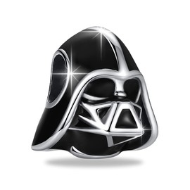 Dazlily Wizard World - Abalorio de plata de ley 925 con diseño de robot, para perro, gato, diseño de dibujos animados, Plata de ley