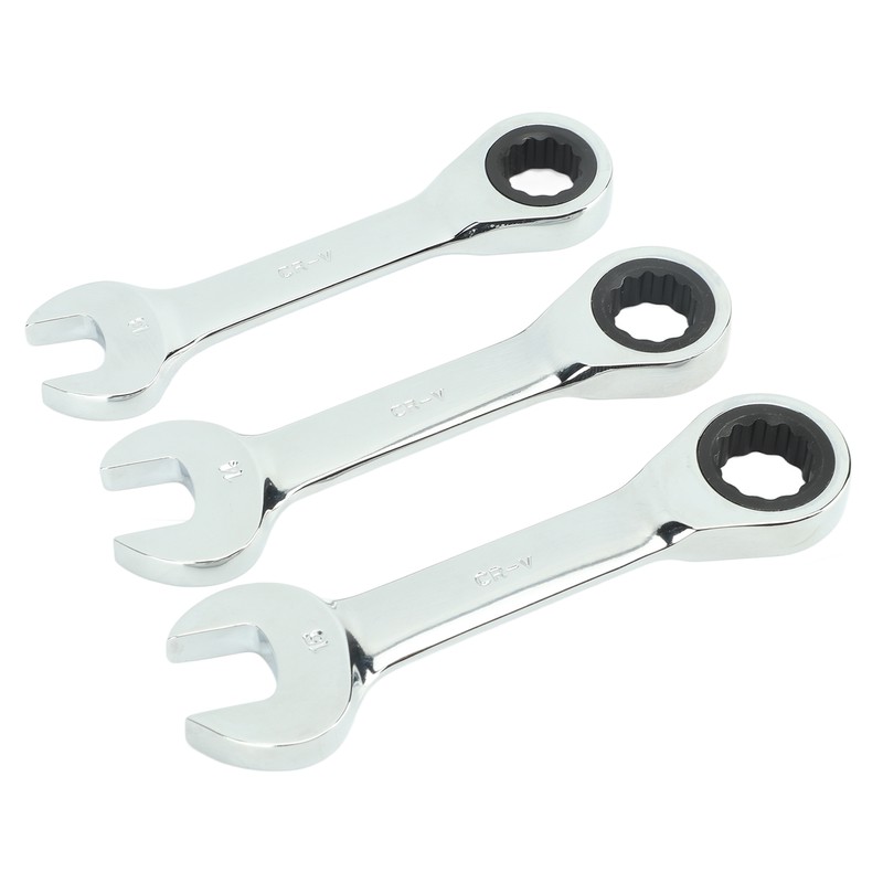 3Pcs Ratchet Wrench 72 Tooth 13mm 14mm 15mm Tool Steel