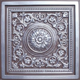 Majesty Antique Silver Chocolate (24x24 PVC) Ceiling Tile