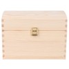 Creative Deco Wooden Storage Box Unpainted with Lid | 25