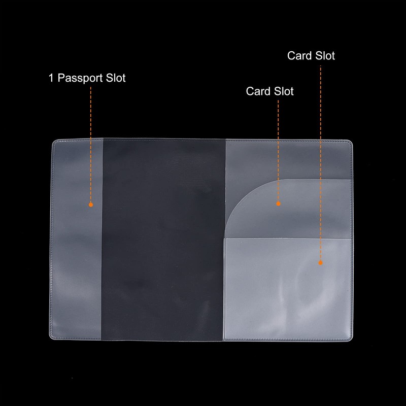 PATIKIL Passport Cover, 5 Pack Passport Protector Frosted Case Organizer
