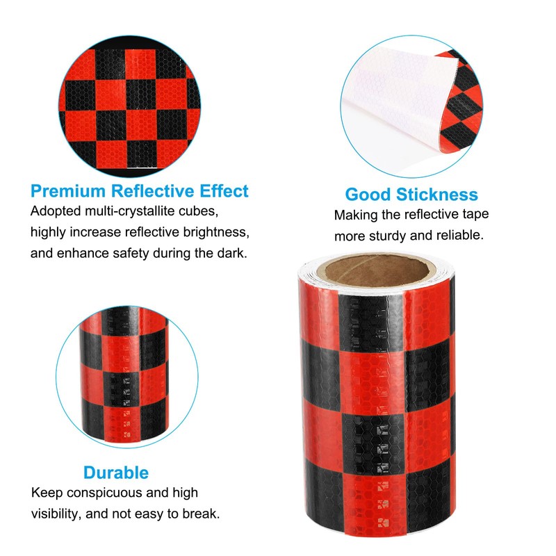 PATIKIL Reflective Tape, 1 Roll 4 Inch x 10 Ft