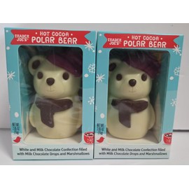 Trader Joe Hot Cocoa Polar Bear 2.65oz 75g (Two Boxes)