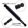 KIMLONTON Hex Ball Point Bit, 9-Piece Set, S2 Steel, Black