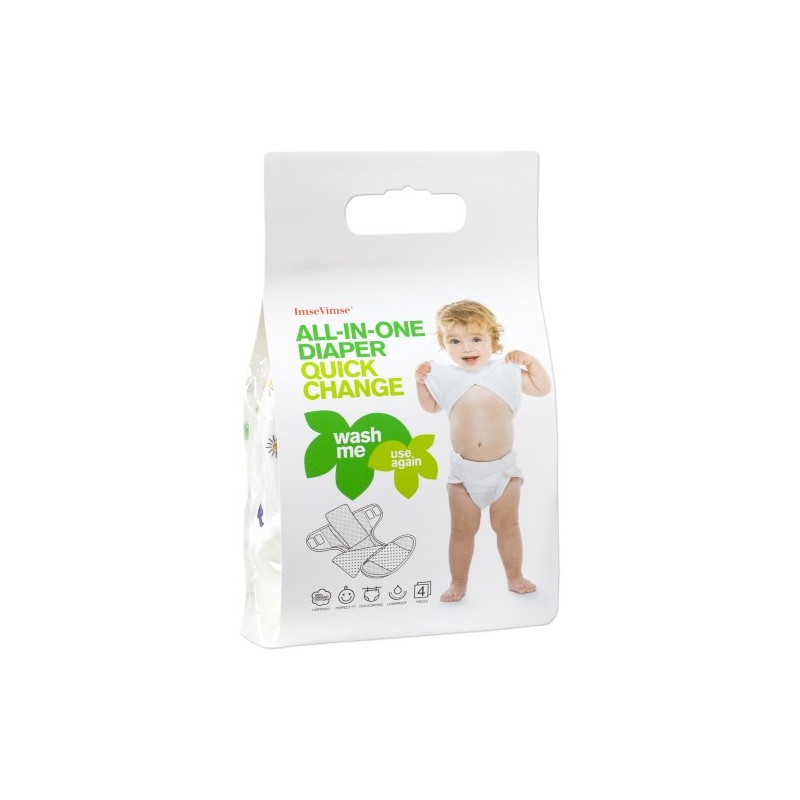ImseVimse All-in-One Nappies Size S 4-8 kg Set of 4