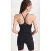 Splits59 Womens Airweight 6" Short Jumpsuit Black Medium