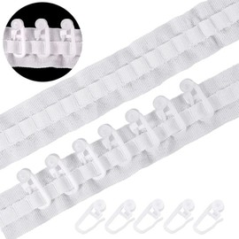 Curtain Tape Curtain Accessory Reusable Curtain Ruffle Tape Curtain Drawstring Belt Set for Pleated Curtain Head