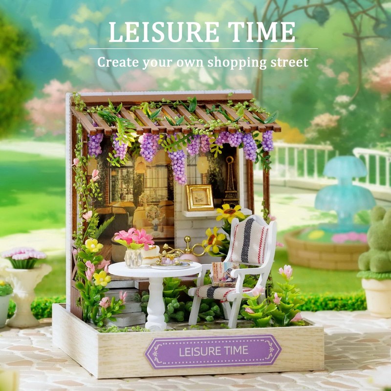 Flever Dollhouse Miniature DIY House Kit Creative Room with Furniture