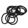 Vaguelly 8pcs Elastic Hair Bands Black Ponytail Holders for Women