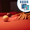 Bojueshaw 50pcs Blue Snooker Cue Tips,10mm Leather Replacement Pool Tips,Billiard