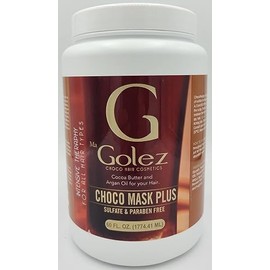 Golez Choco Mask Plus 60 oz. Chocolate Protein, Sulfate and Paraben Free, Cocoa Butter and Argan Oil, Intensive Therapy for All Hair Types