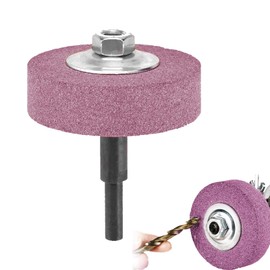 BEROZA Grinding Wheel Adapter and Sharpening Stone for Drill, Metal Grinding Head, Convert Electric Drill to Grinder, 75mm OD 10mm Inner Diameter