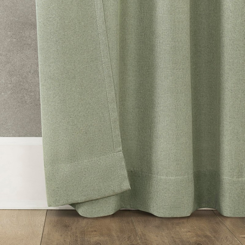 No. 918 Reman 2-Pack Twist Tab Linen Texture Semi-Sheer Tab