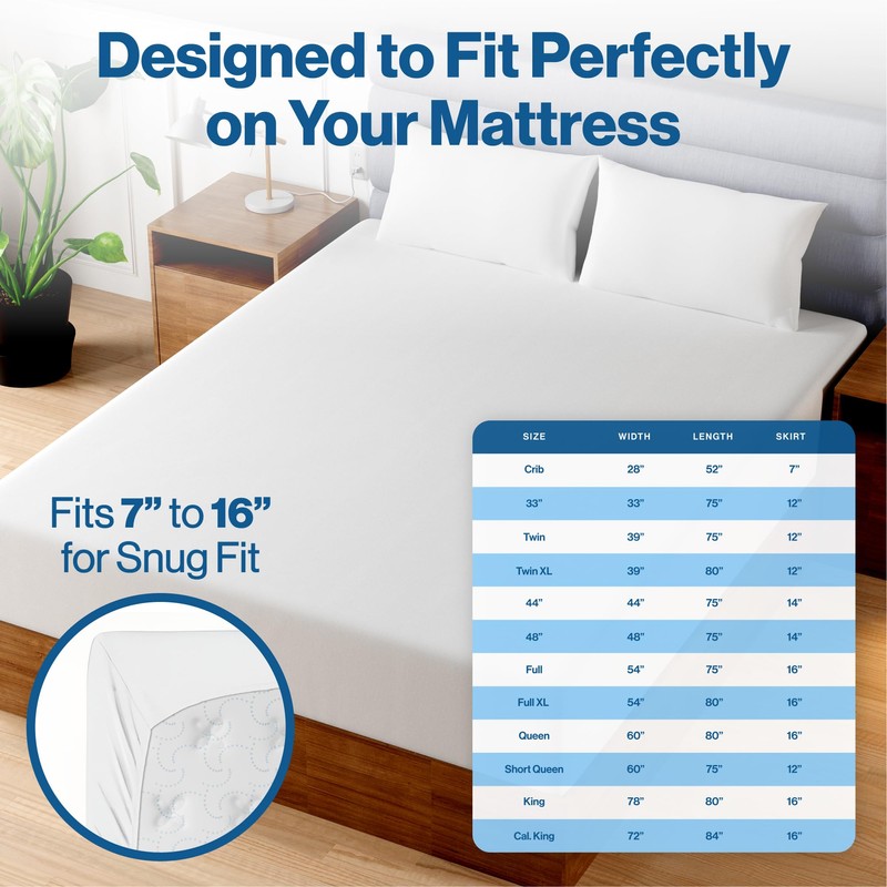 Superity Linen Full XL Fitted Sheet - Soft and Comfortable