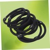 Vaguelly 8pcs Elastic Hair Bands Black Ponytail Holders for Women