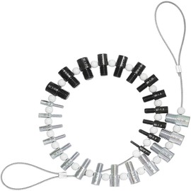 Original Nut, Bolt Thread Checker(Inch & Metric), Size Gauge Measuring Tool for Imperial and Metric Nuts
