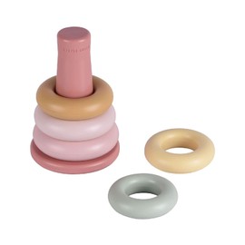 Little Dutch 2007772 Plastic Stacking Tower/Stacking Rings - Pink