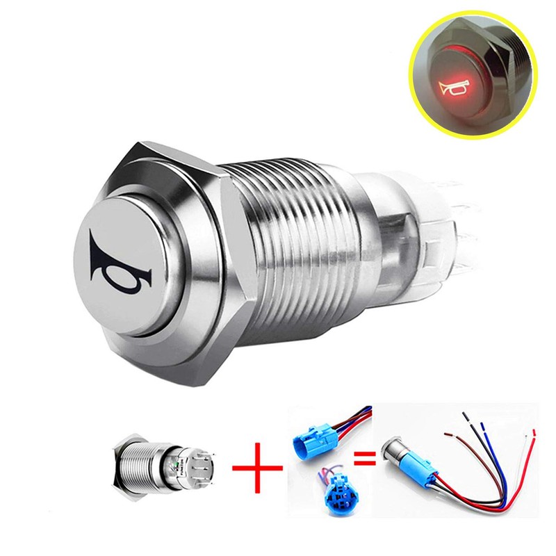Viping Push Button Switch Car Horn Button Switch momentary Switch