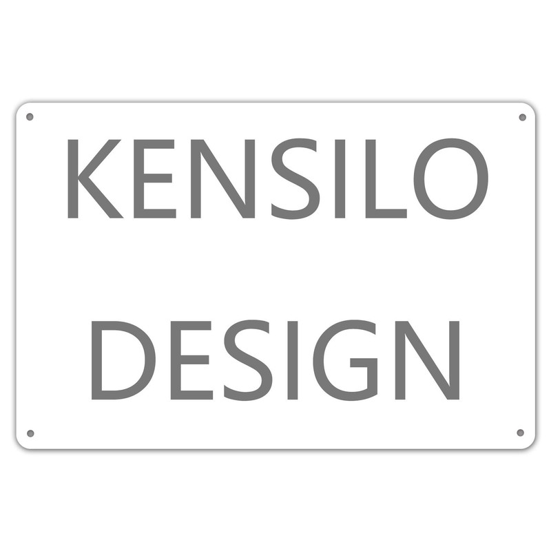 KENSILO Please Turn Off Engine with No Idling Tin Signs