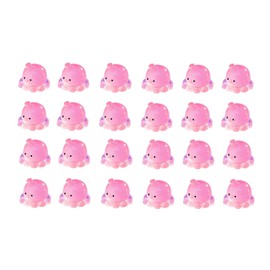 JAHAJA Glow in The Dark Resin Octopus - 24 Pack, Cute Night Light Decor Perfect for Party Favors Home Decor